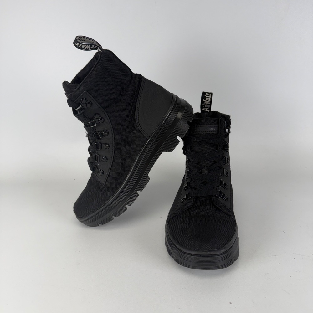 Dr. Martens Combs Ajax Extra Tough Poly Combat Boots Women's size 7 Black
